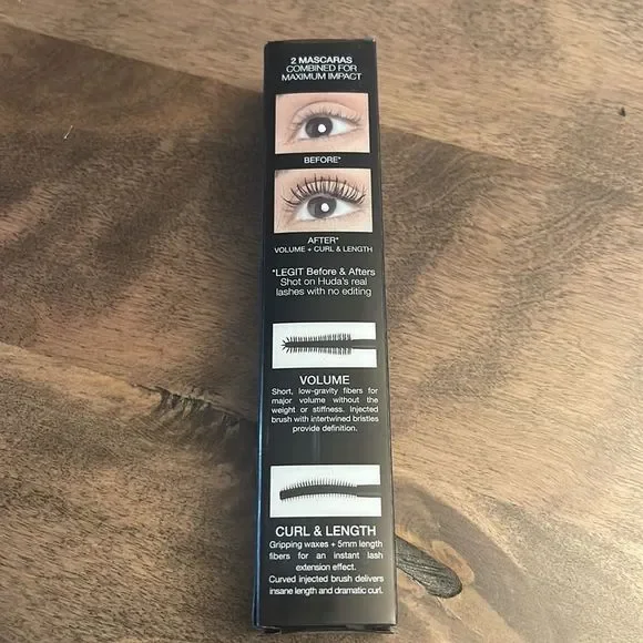 sold 🛑⛄️ Huda Beauty Legit Lashes Double-Ended Mascara Very Vanta - Picture 6 of 6